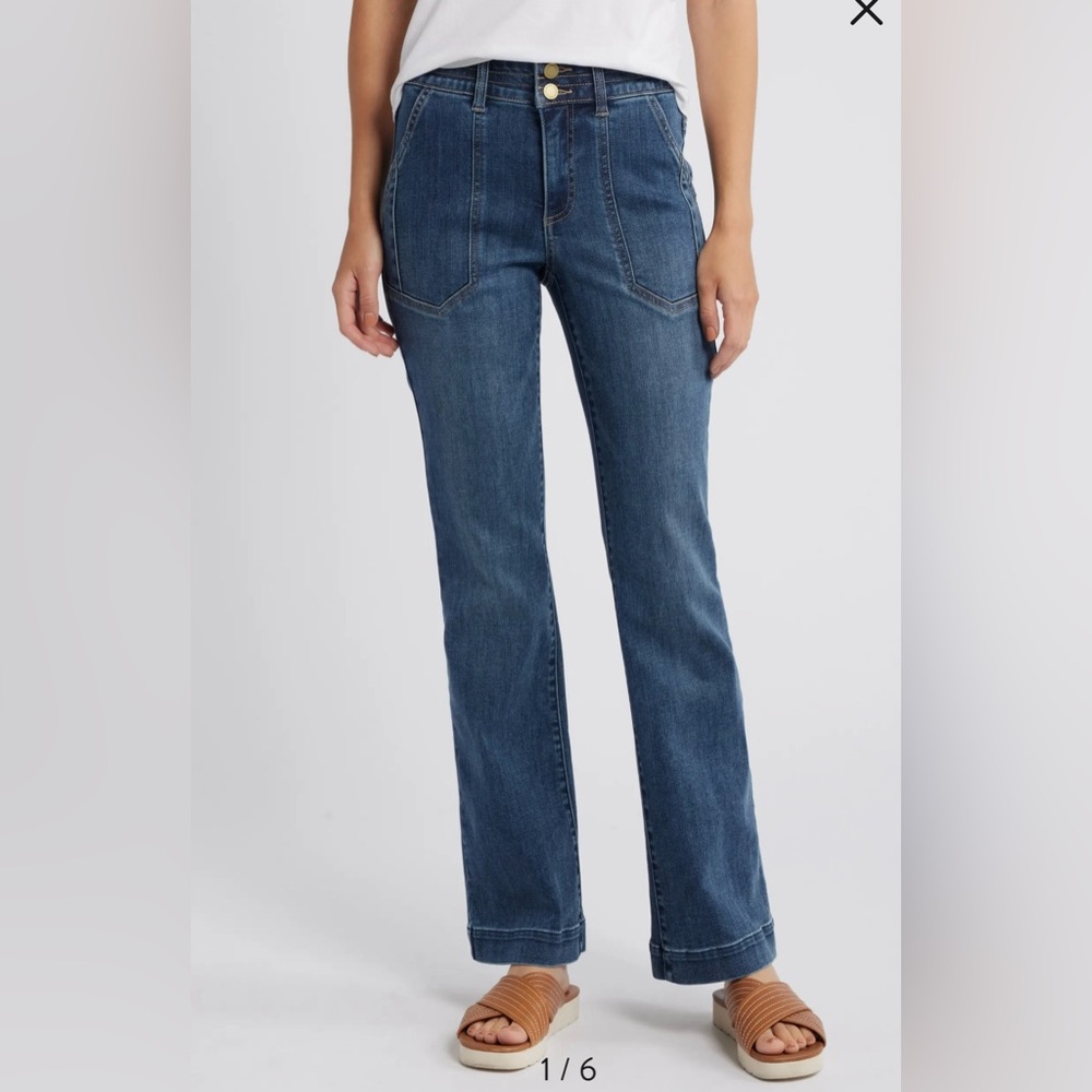 Wit and Wisdom Madison 'Ab'Solution High Waist Bootcut Jeans Size 10
